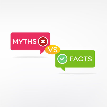 Maths vector illustration. Two speech bubbles with red and green signsのイラスト素材