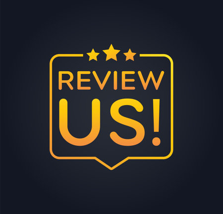 Reviews icon in flat style. Review vector illustration on dark background.のイラスト素材