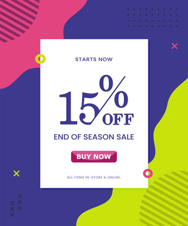 Sale banner template design, Big sale special offer. end of season special offer banner. vector illustration.のイラスト素材
