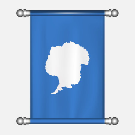 Flag of the European Union on the curtain. Vector illustration. Eps 10のイラスト素材