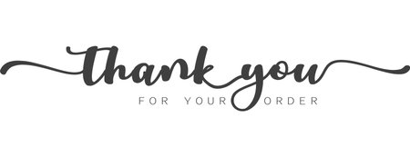 Thank you. Hand lettering. Handmade calligraphy.のイラスト素材