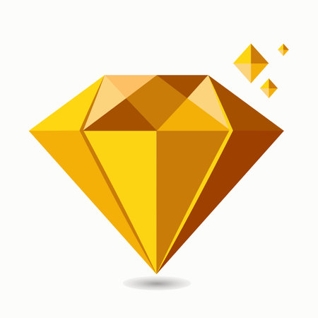 Diamond icon isolated on white background. Vector illustration. Eps 10.のイラスト素材