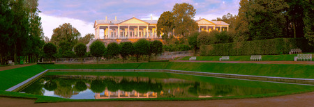 Cameron Gallery - an architecture monument in Catherine Park of the city of Pushkina near St. Petersburgのeditorial素材