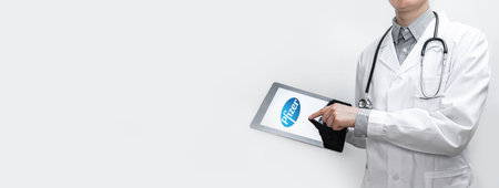 New York, USA - December 17, 2020: Pfizer Inc. and BioNTech, are pharmaceutical companies, working together on the development of a vaccine against the coronavirus. Vaccine to stop virus.のeditorial素材