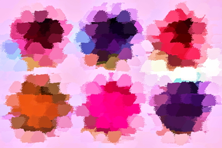 Abstraction. Various color and black-and-white drawings, patterns, pictures and abstractions as a background.の写真素材