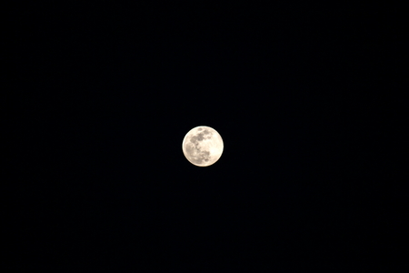 Full moon over the seaの写真素材