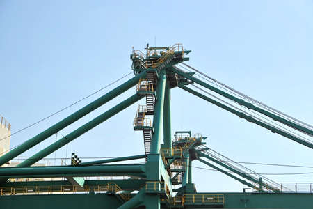 Type of cargo terminal and cranes, berths for transshipment of bulk cargo, iron ore and coal. Port...