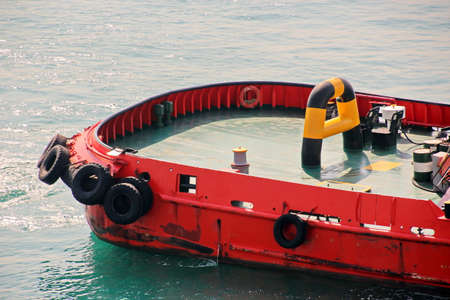 Various types of vessels calling at the port and moored at the berth. Tugs in the port. Jeddah Port,...