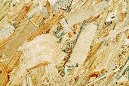 Wood shavings pressed into slabs used as a base and background.