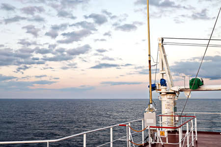 Various kinds of colorful blue sky, white clouds and open spaces of the world ocean. Seascapes. View...