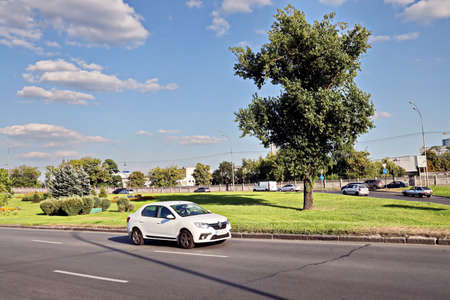 Kyiv, Ukraine August, 18, 2020. Streets and squares, buildings and tourist attractions of the city of Kyiv, capital of the Ukraine.のeditorial素材
