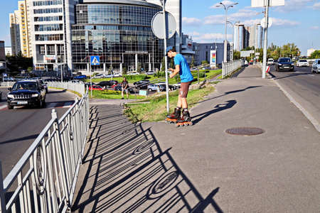 Kyiv, Ukraine August, 18, 2020. Streets and squares, buildings and tourist attractions of the city...