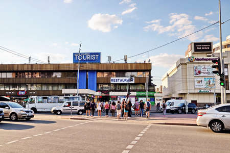 Kyiv, Ukraine August, 18, 2020. Streets and squares, buildings and tourist attractions of the city of Kyiv, capital of the Ukraine.のeditorial素材
