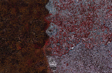 Grunge background. Old paint on rusty metal. Abstract grunge background for design.