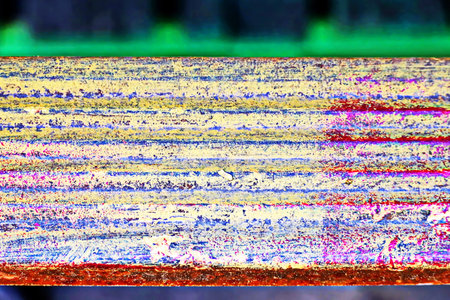 abstract background of a rusty iron plate with a lot of corrosionの写真素材
