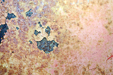 Rusty metal texture. Old rusty metal background for design with copy space for text or image.の写真素材