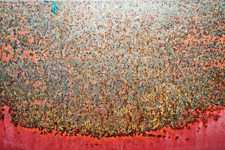 Rusty metal texture with spots and scratches. Abstract background for design.の写真素材