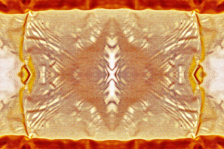 texture of print fabric striped kaleidoscope for background and design.の写真素材