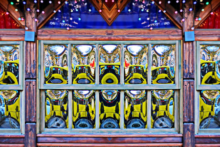 Close up of the window of a Japanese temple.の写真素材