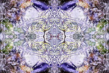 Abstract background with kaleidoscope effect. Beautiful multicolor kaleidoscope texture. Unique kaleidoscope design.の写真素材