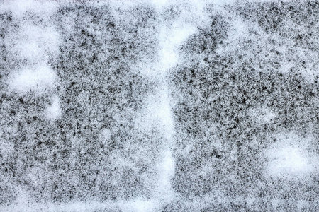 Snow on the ground as an abstract background. Texture of white snow.の写真素材