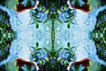 Kaleidoscope of color with beautiful ornamental - Thorough background summary - seamlessの写真素材