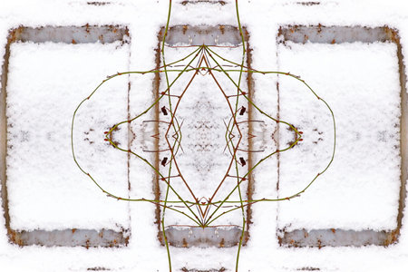 Abstract kaleidoscope background. Beautiful kaleidoscope seamless pattern. Seamless kaleidoscope texture.の写真素材