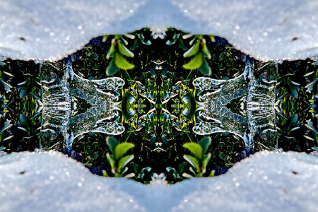 Kaleidoscope of color with beautiful ornamental - Thorough background summary - seamlessの写真素材