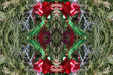 Abstract kaleidoscope background. Beautiful multicolor kaleidoscope texture. Unique kaleidoscope design.の写真素材