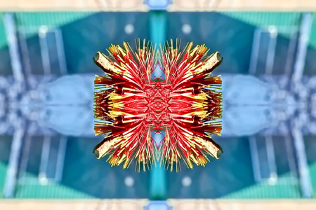 Abstract kaleidoscope background. Beautiful multicolor kaleidoscope texture. Unique kaleidoscope...