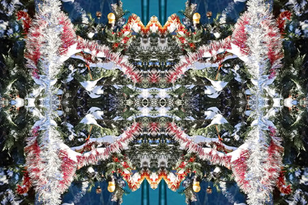 Kaleidoscope of color with beautiful ornamental - Thorough background summary - seamlessの写真素材