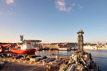 View of the port of Vladivostok.の写真素材