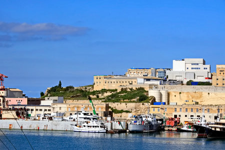 Republic of Malta, the picturesque and historical city of Valettaの写真素材