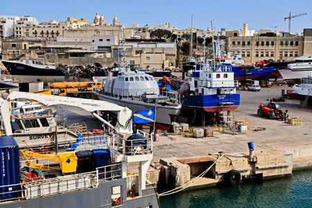 Port of Valletta, Maltaの写真素材