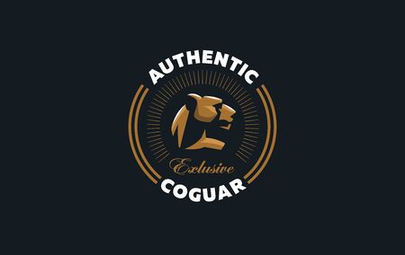 The image of a cheetah in a minimalist style.  Vector illustrationのイラスト素材