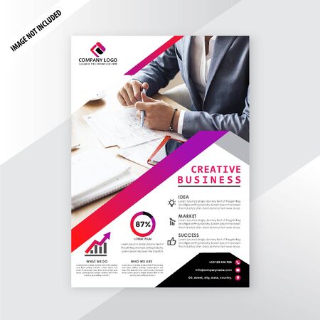business flyer template professional businessのイラスト素材