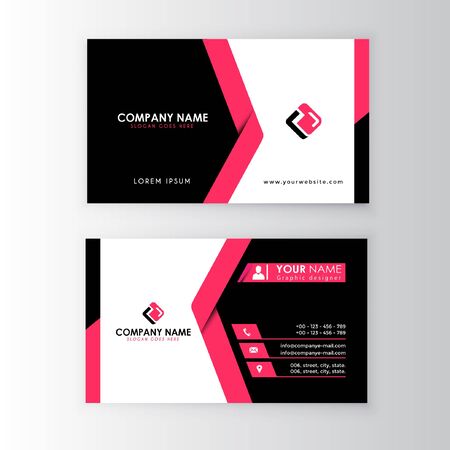 modern professional business card templateのイラスト素材