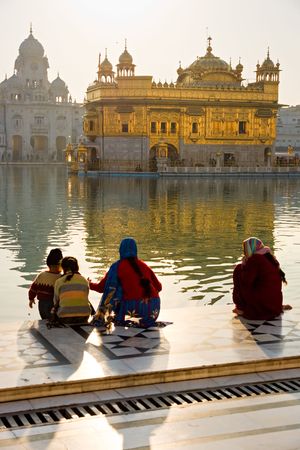 Details of Golden Temple in Amritsar, Punjab, India.の写真素材