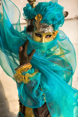 mask in Venice Carnival 2009, Italy の写真素材