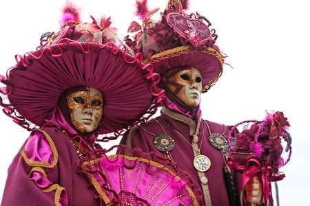 Carnival mask in Venice, Italy.の写真素材