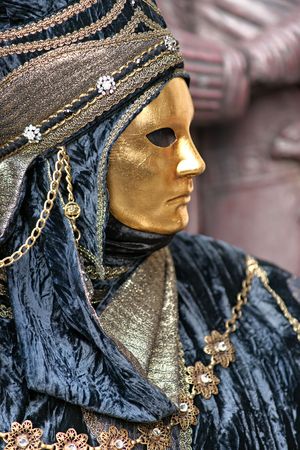 Carnival mask in Venice, Italy.の写真素材