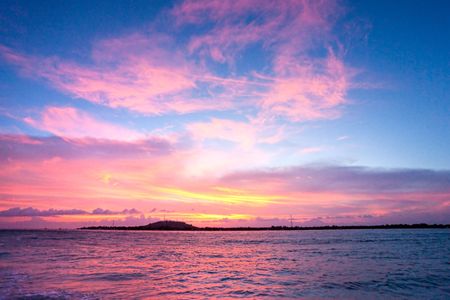Beautiful sea and coastlines of Gili Meno, Indonesia.の写真素材