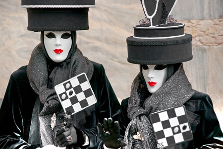 Carnival mask in Venice, Italy.の写真素材