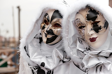 Carnival mask in Venice, Italy.の写真素材