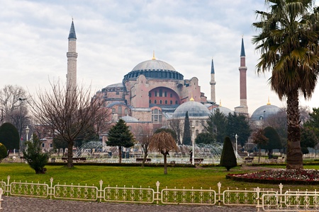 Hagia Sophia mosque in sultanahmet, Istanbul, Turkey.の写真素材