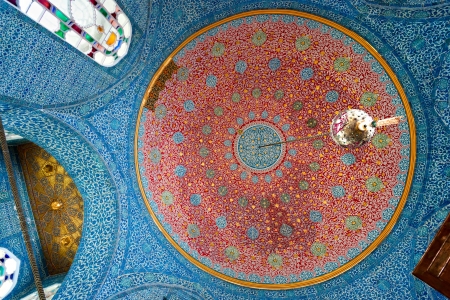 Beautiful decoration inside Topkapi palace, istanbul のeditorial素材