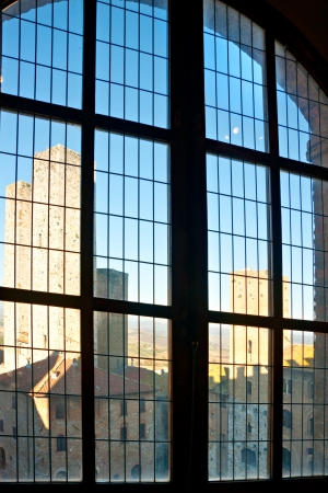 View of san gimignano, Siena, Tuscany, Italy の写真素材