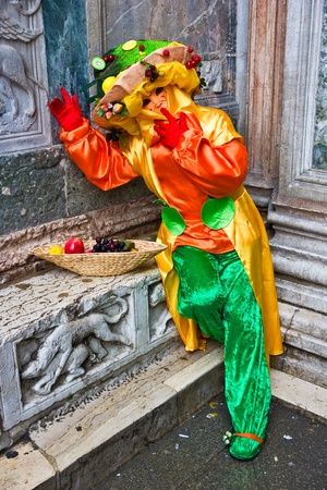 Fruti mask in Venice, Italy.の写真素材