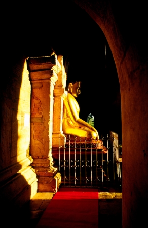 Buddha statue inside a templeのeditorial素材