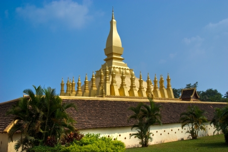 Pha That luang, Vientiaine, Laos の写真素材